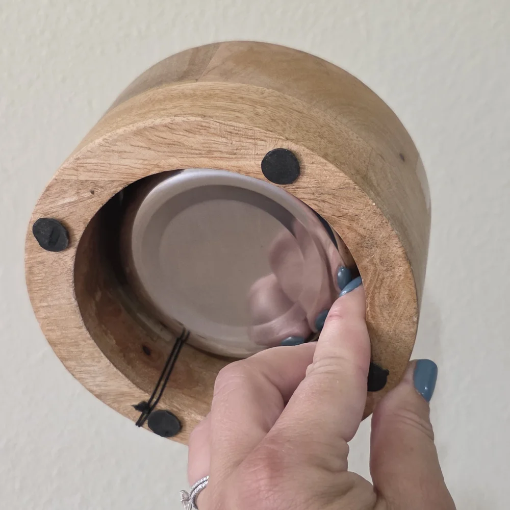 Eco-Friendly Wooden Dog Bowl